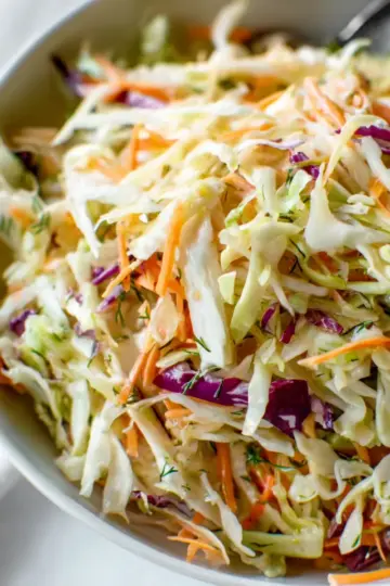 Vinegar Coleslaw (No Mayo)