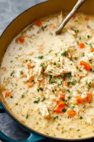 Creamy Chicken and Rice Soup