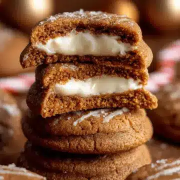 Gingerbread Cheesecake Cookies