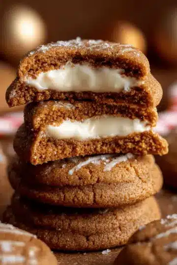 Gingerbread Cheesecake Cookies