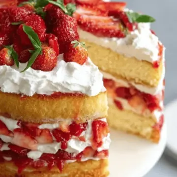 The Best Strawberry Shortcake Cake