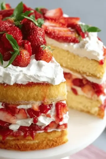 The Best Strawberry Shortcake Cake