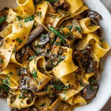 Portobello Mushroom Pappardelle
