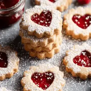 Raspberry Linzer Cookies
