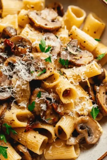 Brown Butter Mushroom Pasta