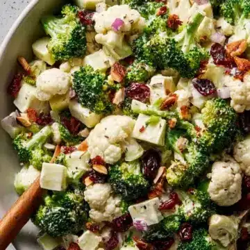 Apple Broccoli Cauliflower Salad