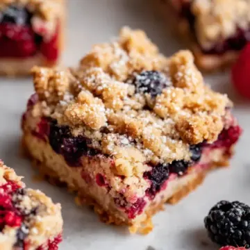 Mixed Berry Crumble Bars