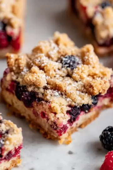 Mixed Berry Crumble Bars