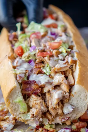 Chicken Bacon Ranch Chopped Sandwich