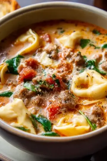 Italian Sausage Tortellini Soup