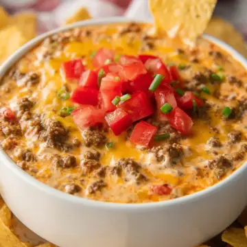 Rotel Dip with Ground Beef