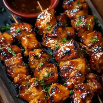Bourbon Chicken Skewers