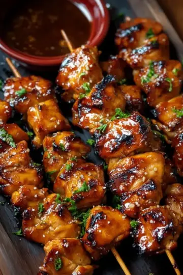 Bourbon Chicken Skewers