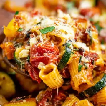 Mediterranean Roasted Vegetable Pasta Bake