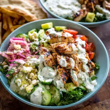 Chicken Tzatziki Bowls.