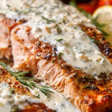 Baked Boursin Salmon