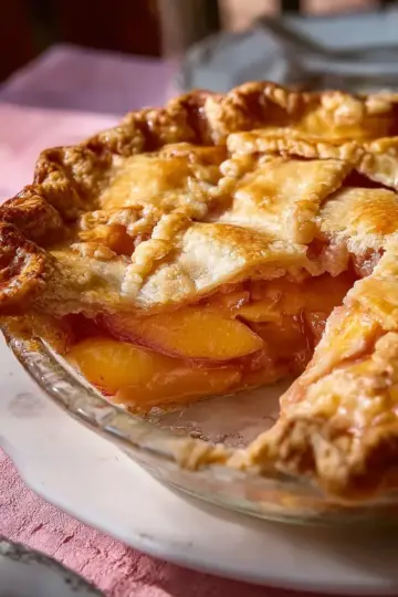 Peach Pie the Old Fashioned Two Crust Way