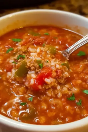 Cozy Stuffed Pepper Soup