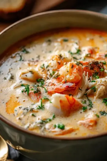 Crab and Shrimp Seafood Bisque