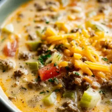 Award Winning Cheeseburger Soup