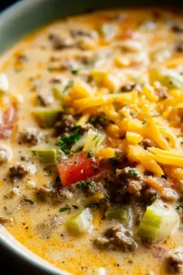Award Winning Cheeseburger Soup