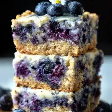 Healthy Yogurt Oat Blueberry Breakfast Cak
