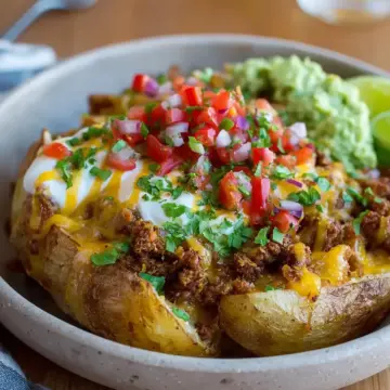 Loaded Potato Taco Bowl