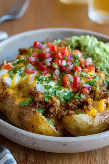 Loaded Potato Taco Bowl