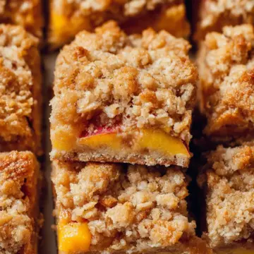 Peach Crumble Bars