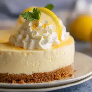 Real Deal No Bake Lemon Cheesecake
