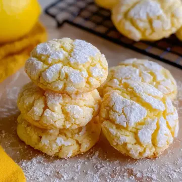 Lemon Gooey Butter Cookies Recipe