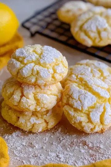 Lemon Gooey Butter Cookies Recipe