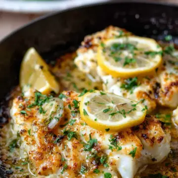 Baked Cod Recipe with Lemon and Garlic