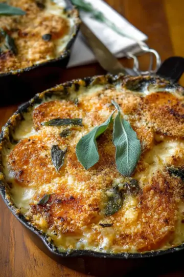 Butternut Squash and Sage Gratin