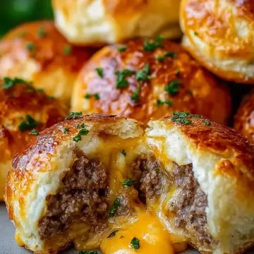 Garlic Parmesan Cheeseburger Bombs Recipe