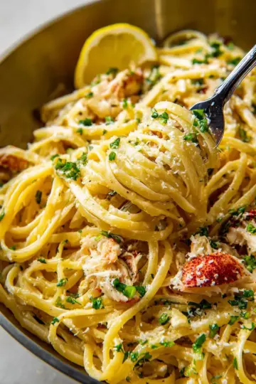 Easy Crab Linguine