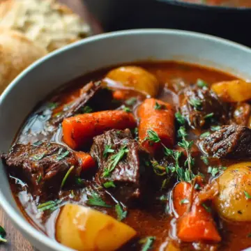 Beef Stew Recipe with Carrots & Potatoes