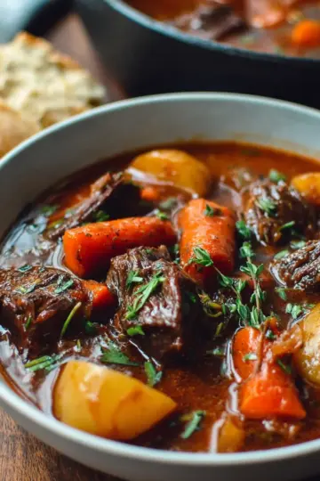 Beef Stew Recipe with Carrots & Potatoes