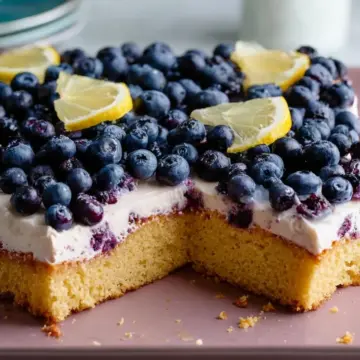 Lemon-Blueberry Sheet Cake