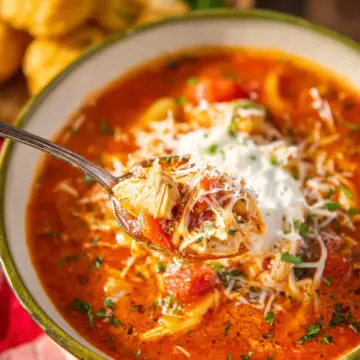 Slow Cooker Chicken Parmesan Soup