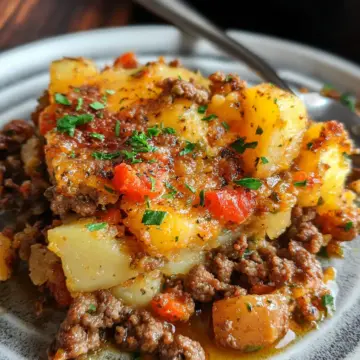 Hobo Casserole Rustic Ground Beef and Potato Bake