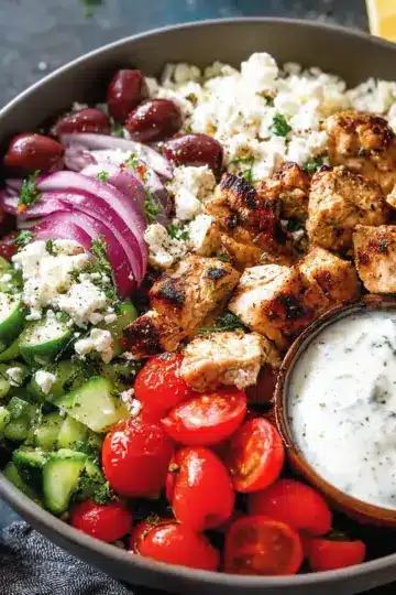 Low-Carb & Keto Greek Chicken Bowls