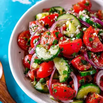 Mediterranean Cucumber Tomato Salad
