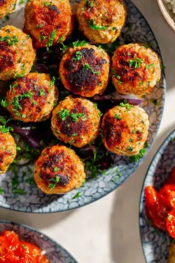 Baked Chicken Meatballs
