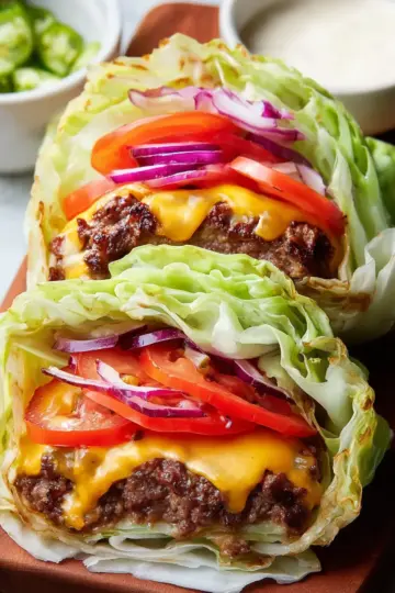 Cheeseburger Cabbage Wraps