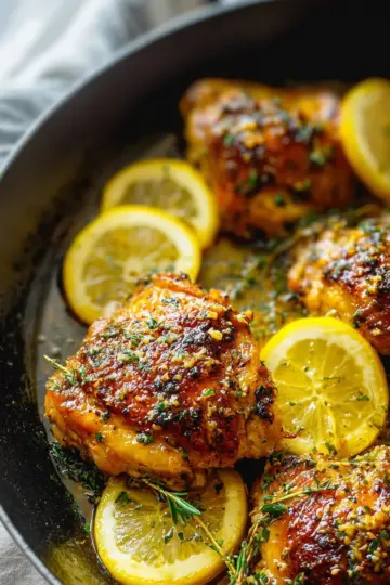 Easy Lemon Garlic Chicken Thighs
