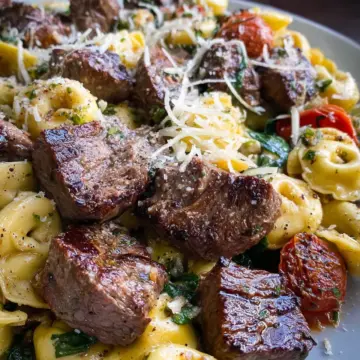 Garlic Parmesan Steak Tortellini