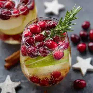 Festive White Christmas Sangria