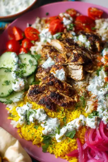 Mediterranean Chicken Rice Bowls