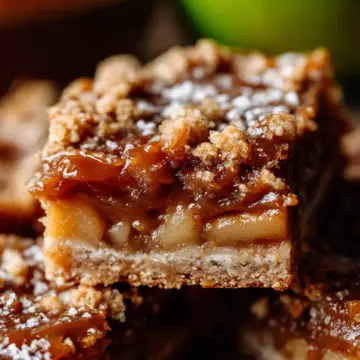 salted caramel apple pie bars